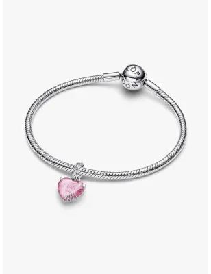 Charm Pendente Cuore Rosa Ti Voglio Bene Mamma Donna Pandora - category_name - XDMG De Marchi Gianotti