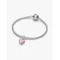 Charm Pendente Cuore Rosa Ti Voglio Bene Mamma Donna Pandora