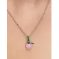 Charm Pendente Mela Rosa Vetro di Murano Donna Pandora