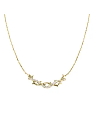 Collana Corona di Spine Dorata Donna Amen