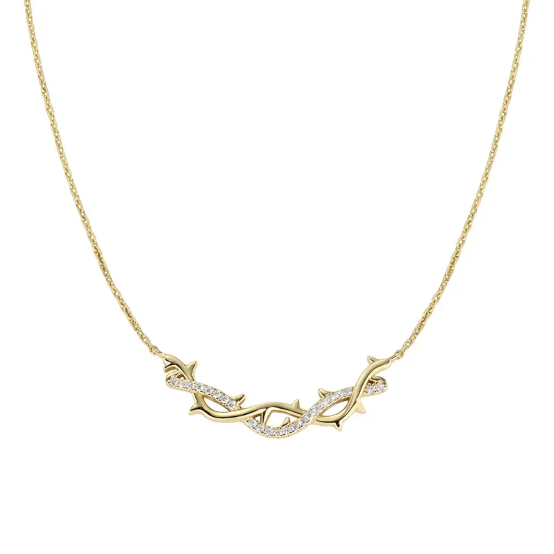 Collana Corona di Spine Dorata Donna Amen