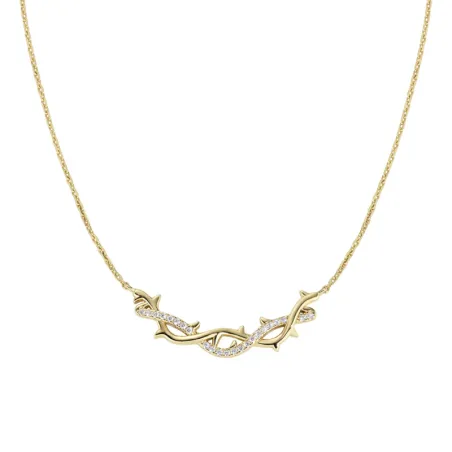 Collana Corona di Spine Dorata Donna Amen