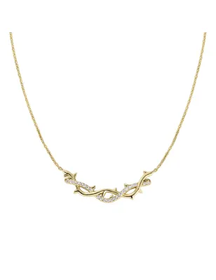 Collana Corona di Spine Dorata Donna Amen