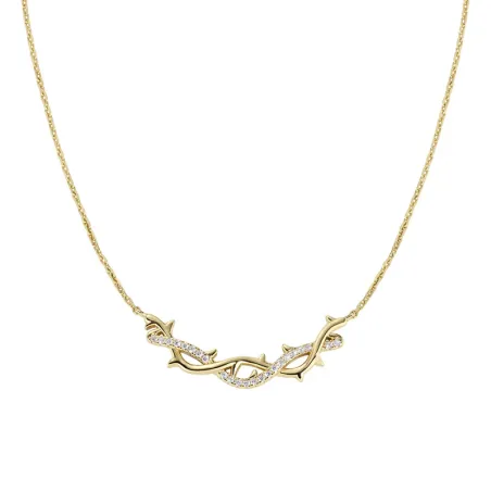 Collana Corona di Spine Dorata Donna Amen