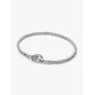 Bracciale Maglia Coda di Volpe con Chiusura Pavè cm.20 Pandora