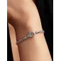 Bracciale Maglia Coda di Volpe con Chiusura Pavè cm.20 Pandora