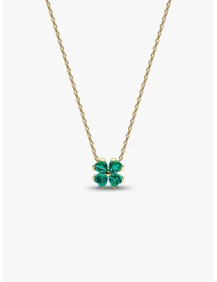 Collana Quadrifoglio Verde Donna Pandora