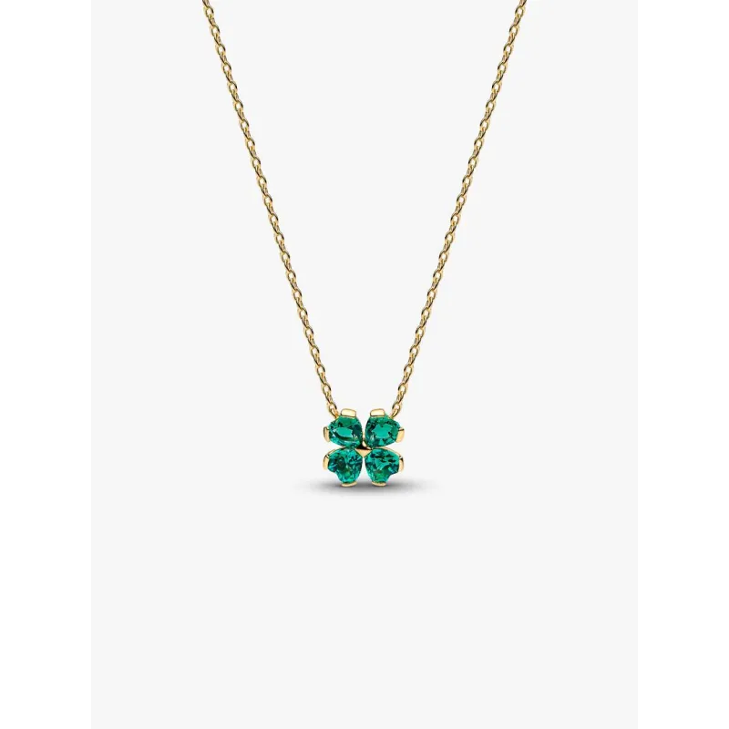 Collana Quadrifoglio Verde Donna Pandora Collana Quadrifoglio Verde Donna Pandora
