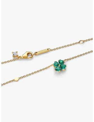 Collana Quadrifoglio Verde Donna Pandora