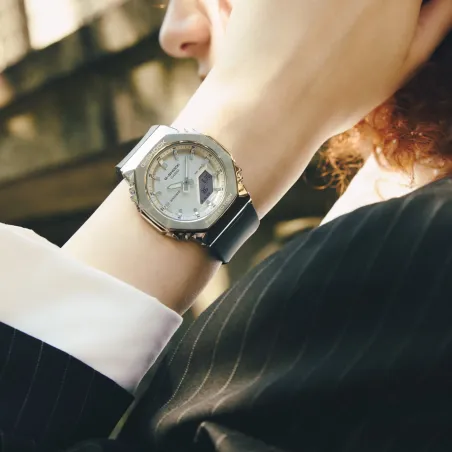 Orologio G-SHOCK GM-S2110-1A7 Metallo Silver e Nero Donna Casio