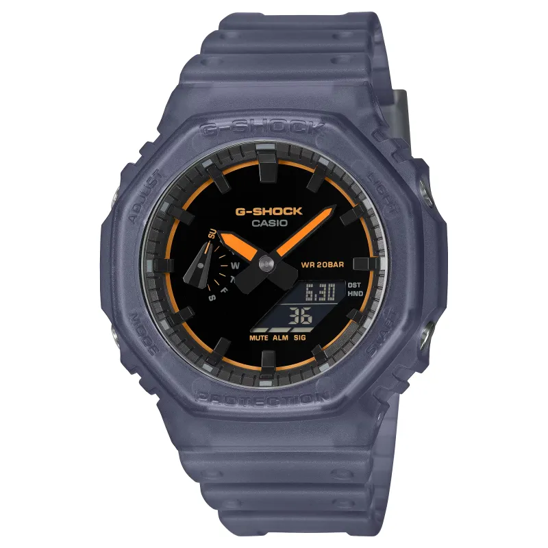 Orologio G-SHOCK GA-2100K-2A Carbon Blu Traslucido Fluo Uomo Casio Orologio G-SHOCK GA-2100K-2A Carbon Blu Traslucido Fluo Uomo Casio