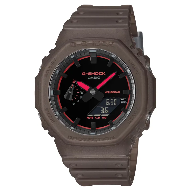 Orologio G-SHOCK GA-2100K-5A Carbon Marrone Traslucido Fluo Uomo Casio Orologio G-SHOCK GA-2100K-5A Carbon Marrone Traslucido Fluo Uomo Casio