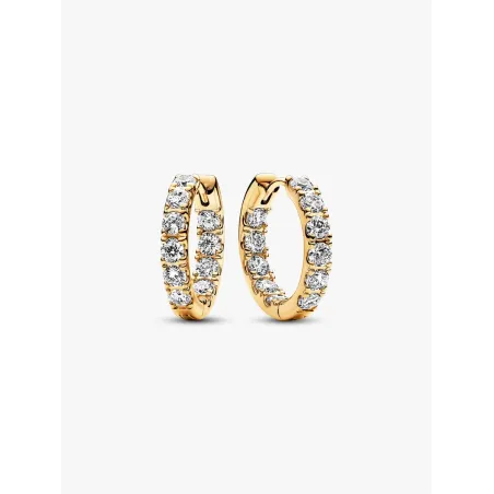 Orecchini Cerchi Fascia Scintillante Donna Pandora