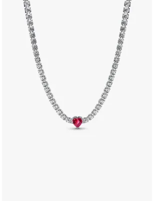 Collana Choker Cuore Rosso Donna Pandora