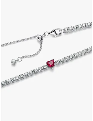 Collana Choker Cuore Rosso Donna Pandora