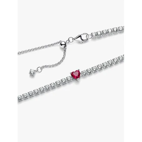 Collana Choker Cuore Rosso Donna Pandora