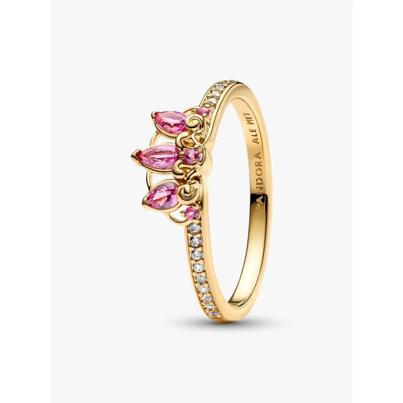 Principesse Disney, Rapunzel, Anello Tiara m.50 Donna Pandora Principesse Disney, Rapunzel, Anello Tiara m.50 Donna Pandora