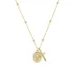 Collana Dorata con Cristo e Croce Donna Amen