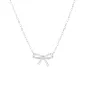 Collana Fiocco con Zirconi Bianchi Donna Amen