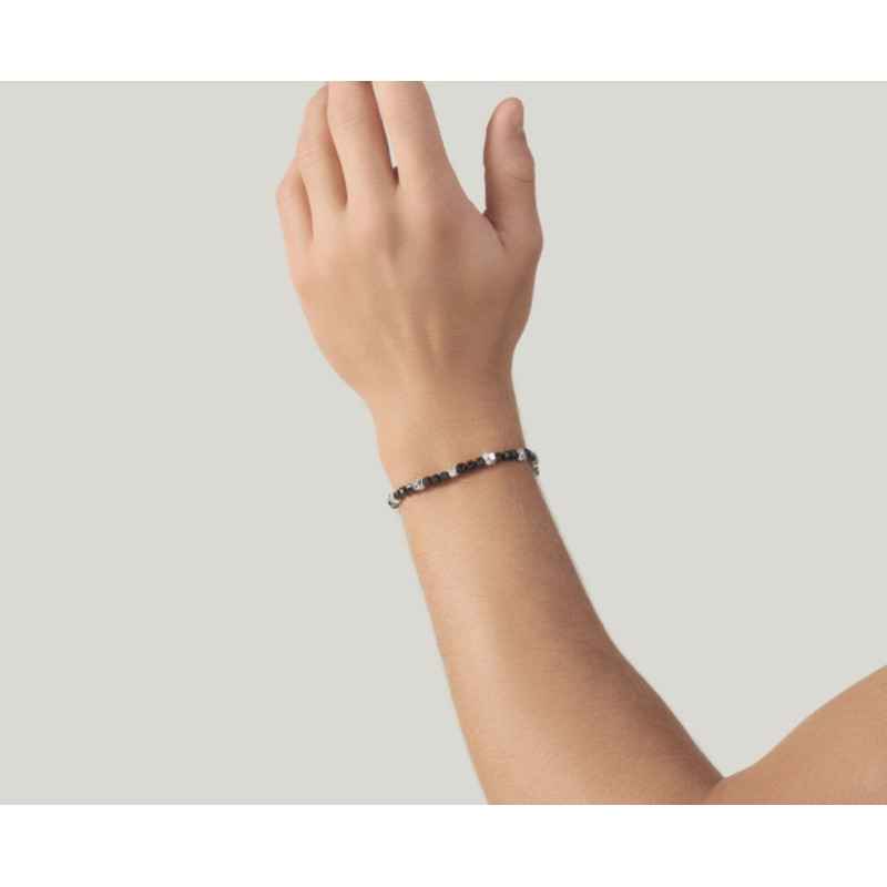 Bracciale Spinello Nero Dadi mis.M Uomo Giovanni Raspini