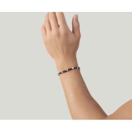 Bracciale Spinello Nero Dadi mis.M Uomo Giovanni Raspini
