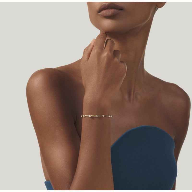 Bracciale Satellite Placcato Oro 18kt e Zirconi Donna Giovanni Raspini