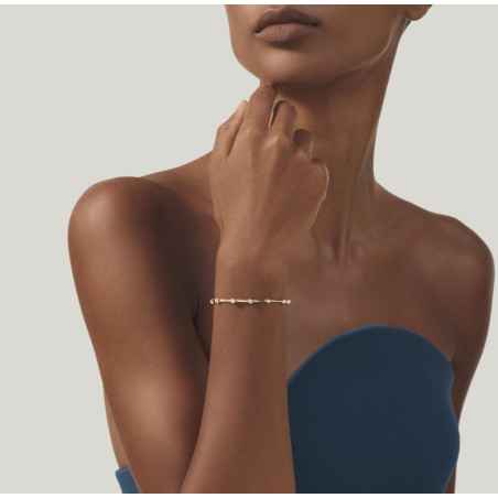 Bracciale Satellite Placcato Oro 18kt e Zirconi Donna Giovanni Raspini
