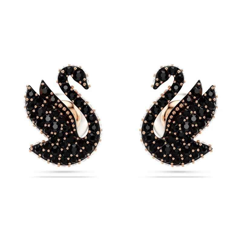 ORECCHINI A LOBO CIGNO NERO DONNA SWAROVSKI SWAN
