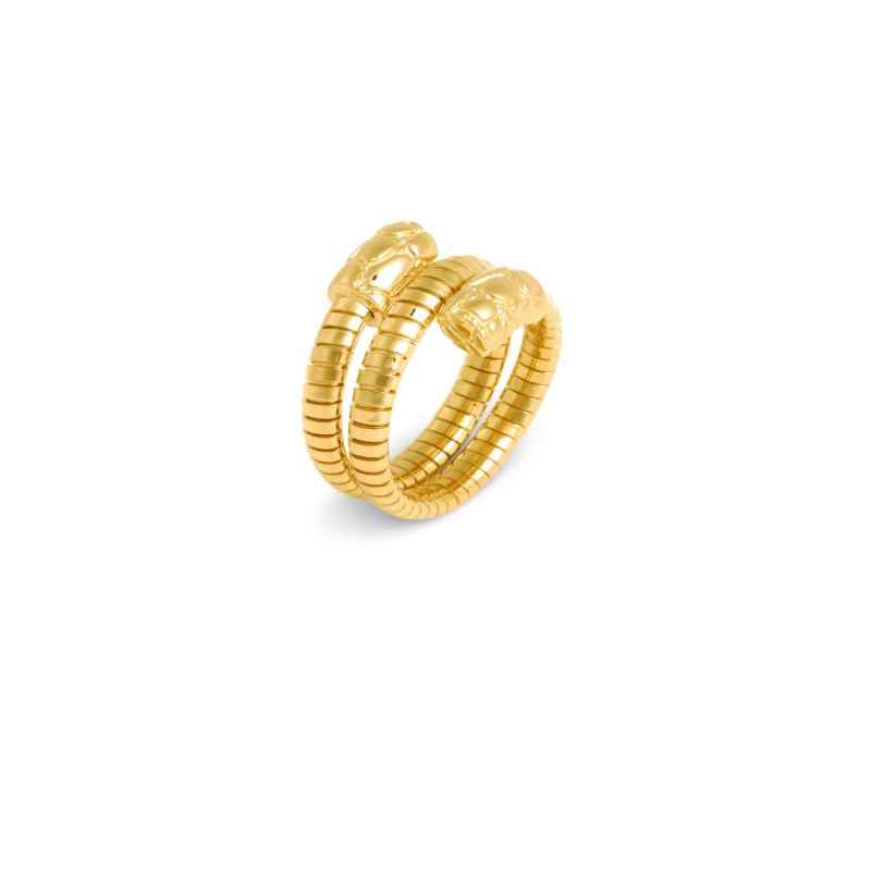 Anello Tubogas Croco Doppio mis.14 Donna Giovanni Raspini