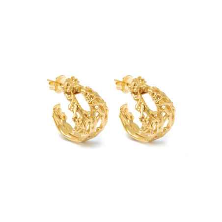 ORECCHINI CERCHIO CORAL DORATO DONNA GIOVANNI RASPINI 