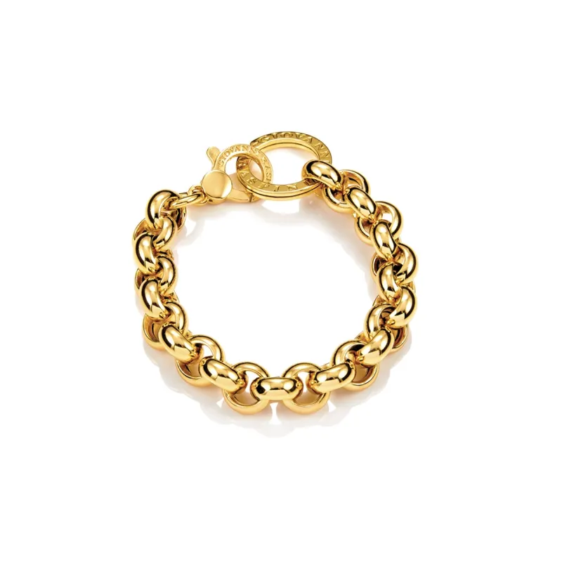 Bracciale Rolò gigante Dorato Donna Giovanni Raspini Bracciale Rolò gigante Dorato Donna Giovanni Raspini