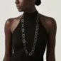 Collana maglia ovale alternata dorata Catene Donna Giovanni Raspini Collana maglia ovale alternata dorata Catene Donna Giovanni Raspini