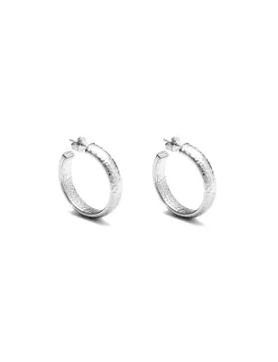 Orecchini cerchio Moon Rock Donna Giovanni Raspini