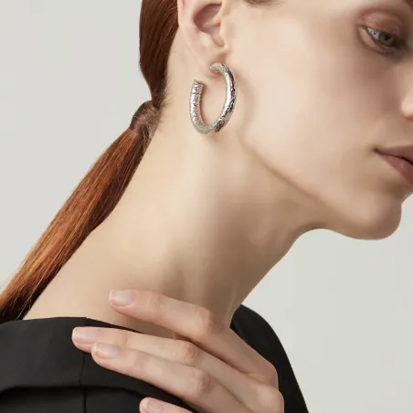 Orecchini cerchio Rock Donna Giovanni Raspini