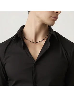 Collana Onice e Dadini Uomo Giovanni Raspini