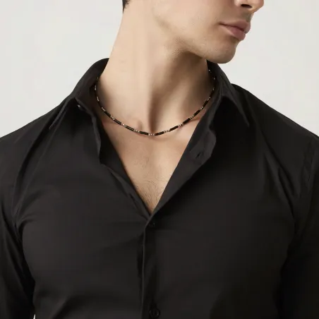 Collana Onice e Dadini Uomo Giovanni Raspini