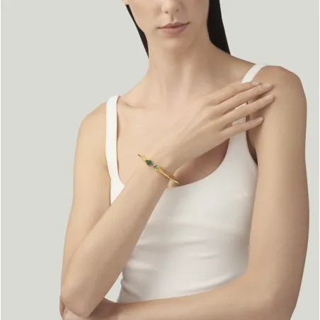 Bracciale Bangle Green Blade Dorato Donna Giovanni Raspini