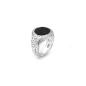 Anello Martellato Tondo Onice grande M22 Uomo Giovanni Raspini