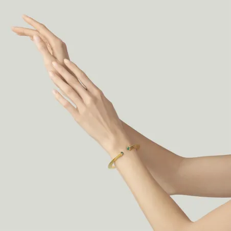 Bracciale Bangle Green Blade Piccolo Dorato Donna Giovanni Raspini