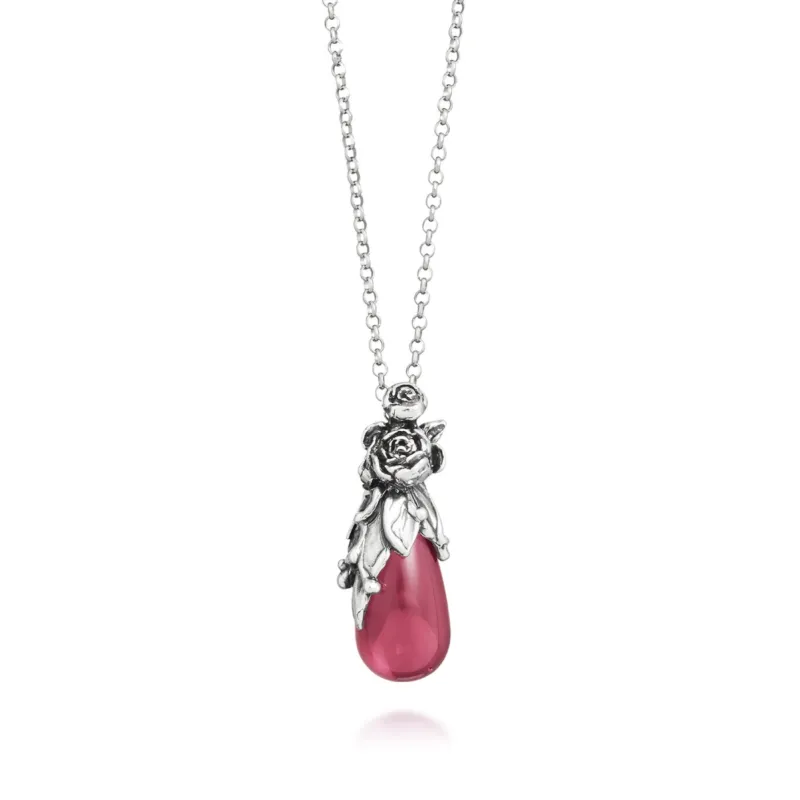 Collana Pendente Goccia Peonie Donna Giovanni Raspini Collana Pendente Goccia Peonie Donna Giovanni Raspini