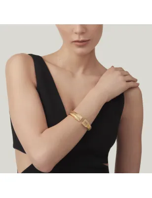 Bracciale Tubogas Croco dorato Donna Giovanni Raspini
