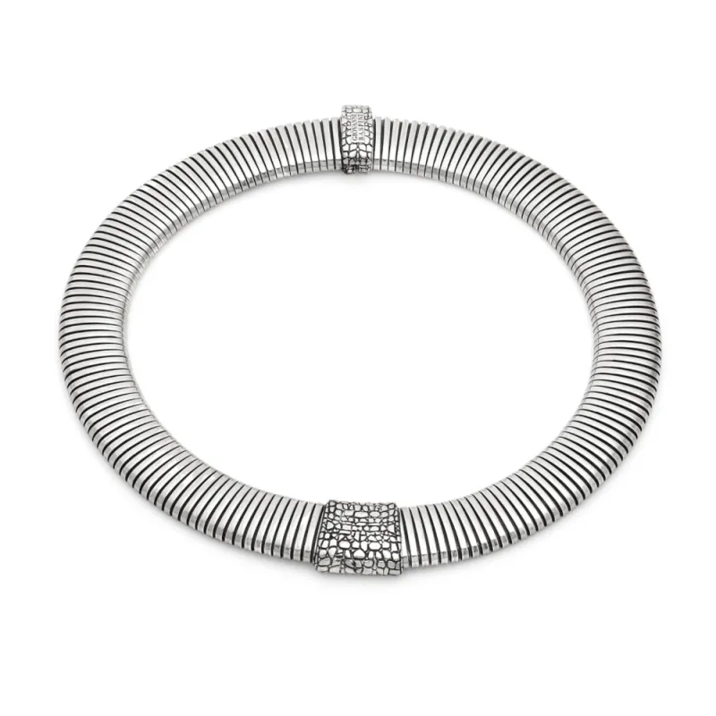 Collana Tubogas Croco Donna Giovanni Raspini Collana Tubogas Croco Donna Giovanni Raspini
