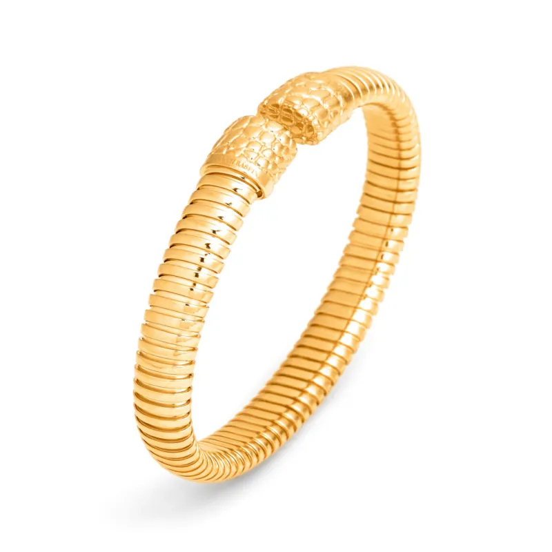 Bracciale Tubogas Croco piccolo dorato Donna Giovanni Raspini Bracciale Tubogas Croco piccolo dorato Donna Giovanni Raspini
