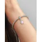 Charm Pendente Tartaruga Marina Rosa Vetro di Murano Donna Pandora