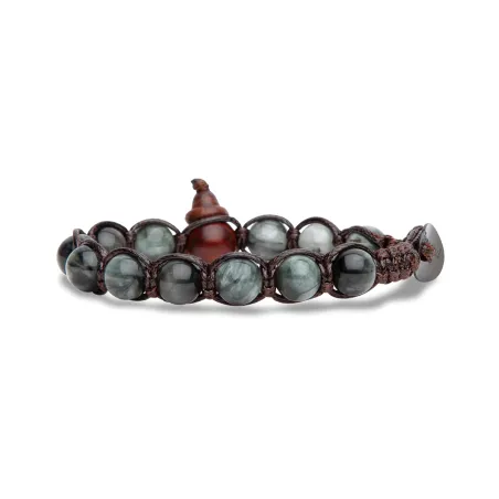Bracciale Occhio di Falco Grigio 8mm BHS900-309 Tamashii