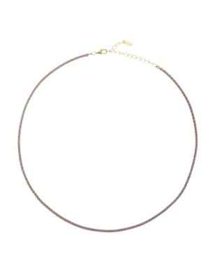 COLLANA TENNISMANIA DORATA ZIRCONI BIANCHI AMEN