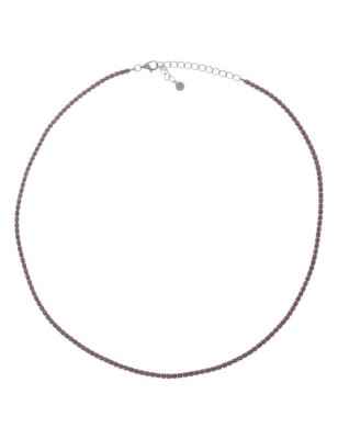 COLLANA TENNISMANIA ZIRCONI MARRONI DONNA AMEN 
