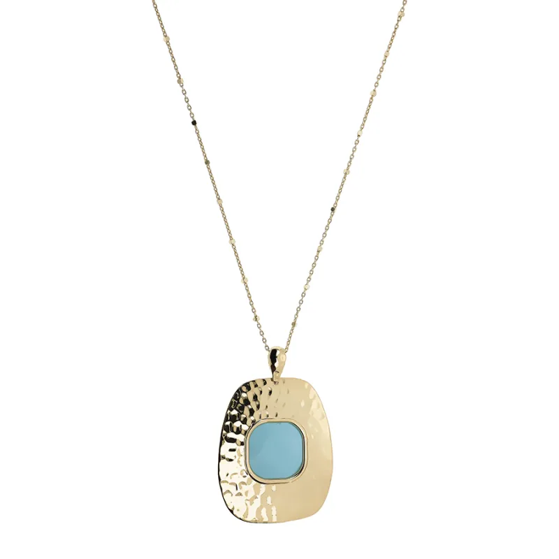 Collana Nuova Retro con Pendente Pasta di Turchese Aquaforte