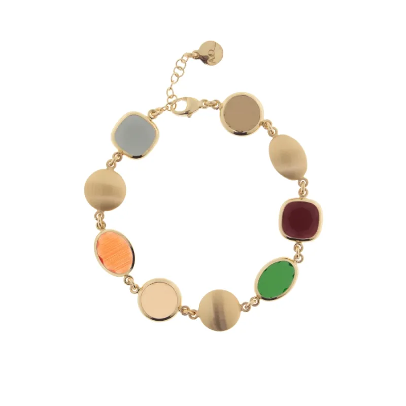 Bracciale Coriandoli Veneziani con Paste Vitree Multicolore Aquaforte