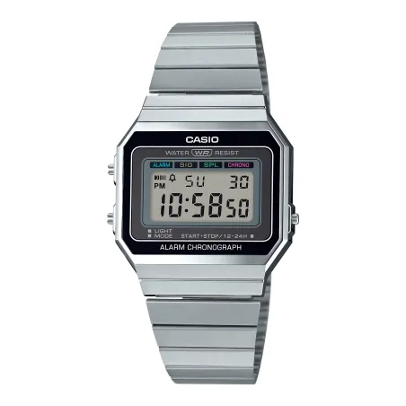 Orologio Vintage Collection digitale argentato A700WE-1A Uomo Casio